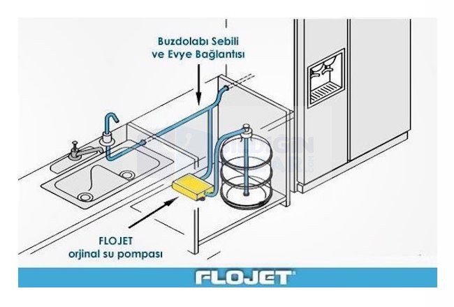 FLOJET Buzdolabı Su pompası-ORİJİNAL