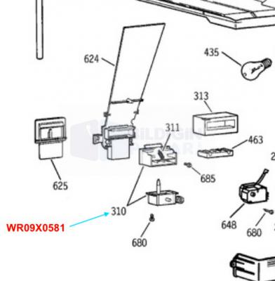 GENERAL ELECTRİC BUZDOLABI DAMPER TERMOSTAT – WR9X581