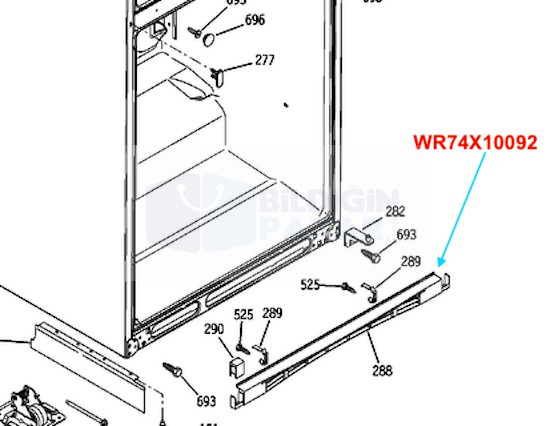 GENERAL ELECTRİC TAMPON-TEKMELİK – WR74X10092